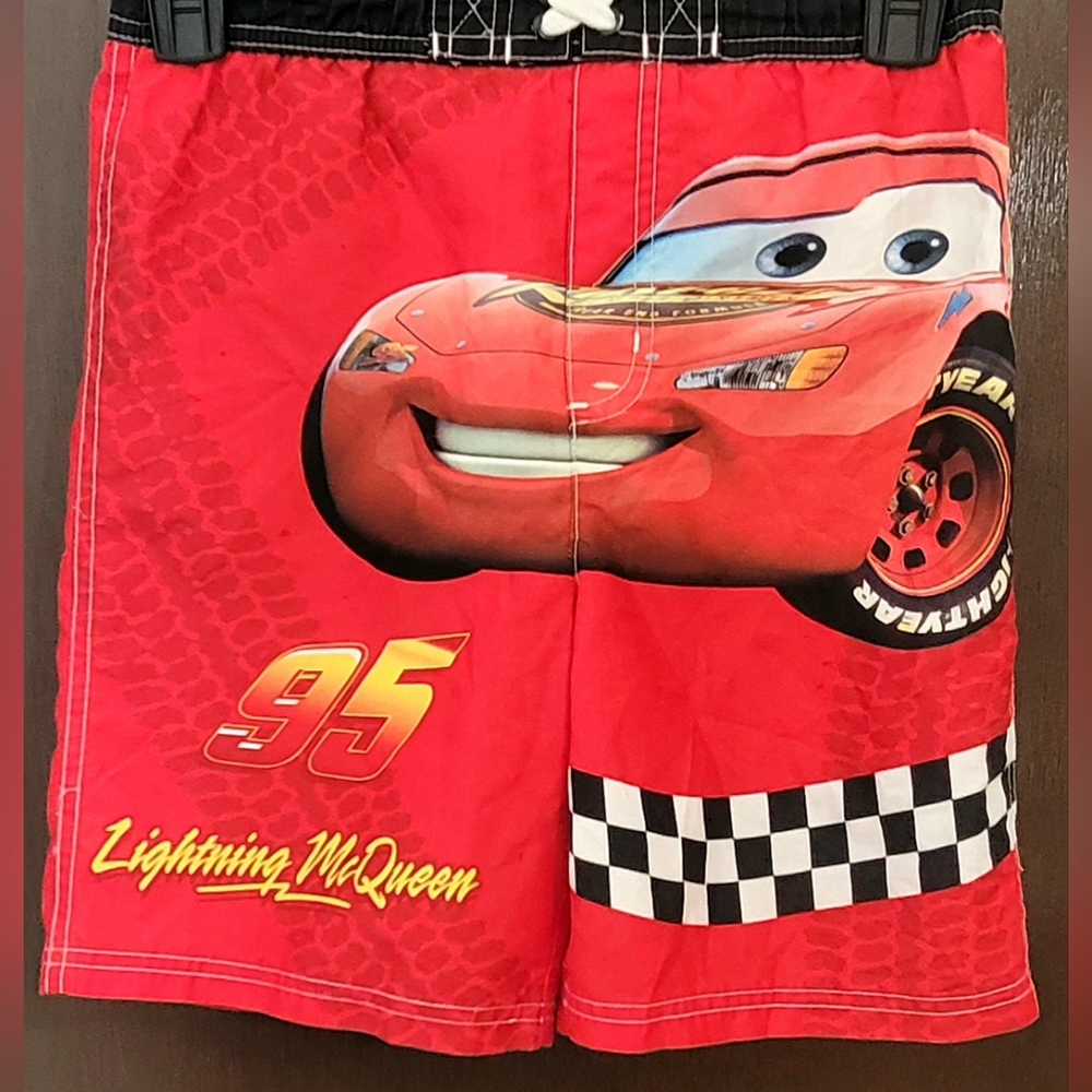 Disney Lightning McQueen Red Kids Swimming Trunks
